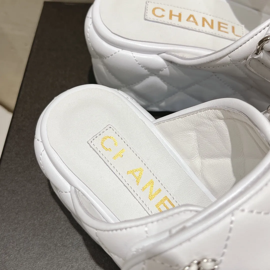 👟👟Ex-factory price 520👟👟 (top version) CHANEL Chanel C Jia Xiaoxiang 24ss new wedge heel open toe high heel sandals Top counter quality, don’t be super stunning the moment you put it on your feet🔥All materials are customized according to the original version! Upper: imported cowhide, lining: imported sheepskin, feet: sheepskin, sole: original outsole, size: 34-41